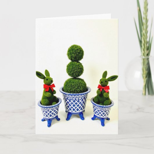 Topiary Friends Season S Greetings Card カード (正面)