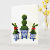 Topiary Friends Season S Greetings Card カード (黄色い花)