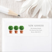 Topiary Plants | 引越しました | 新居の住所  ラベル (インサイチュ)