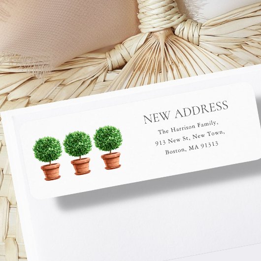 Topiary Plants | 引越しました | 新居の住所  ラベル