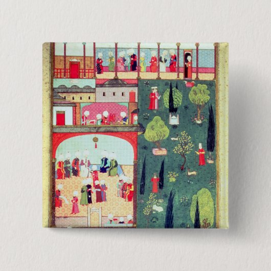 Topkapi宮殿の閣僚会議 缶バッジ (正面)