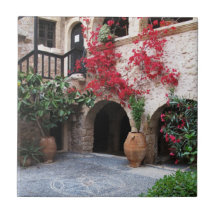 Toplou修道院教会中庭クレタギリシャ