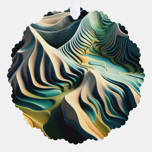 Topographic Currents オーナメントカード (正面)