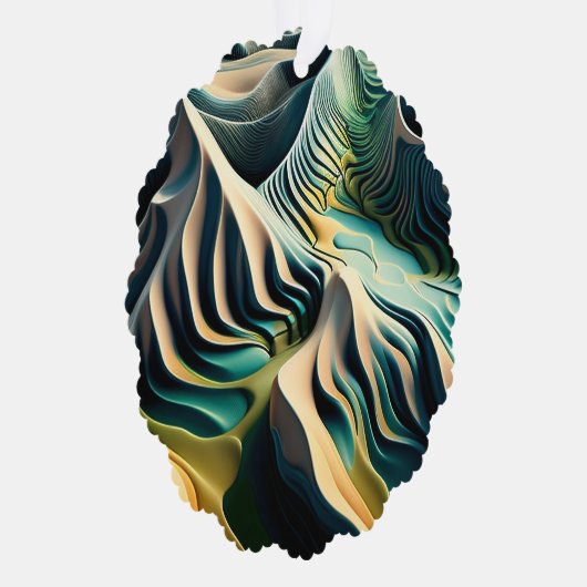 Topographic Currents オーナメントカード (右)