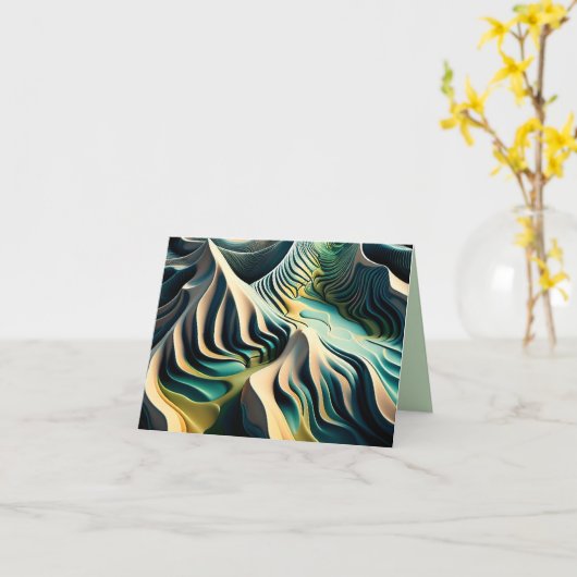 Topographic Currents カード (黄色い花)