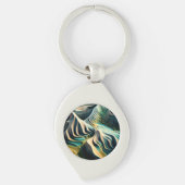 Topographic Currents キーホルダー (正面)