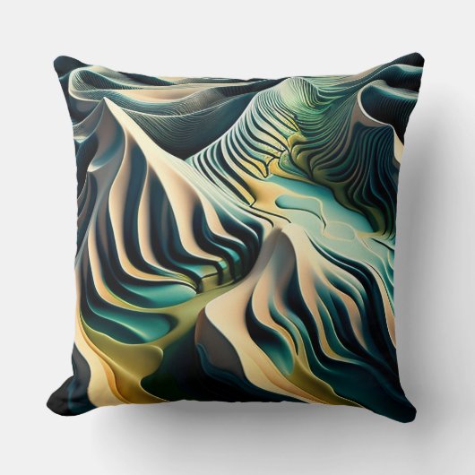 Topographic Currents クッション (正面)