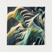 Topographic Currents タペストリー (正面(横))