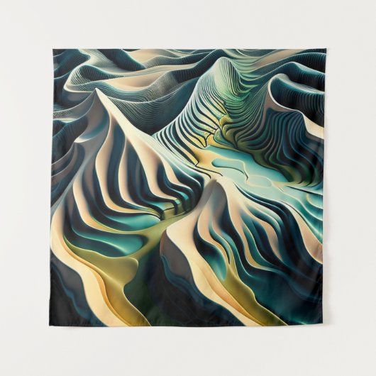 Topographic Currents タペストリー (正面)