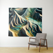 Topographic Currents タペストリー (インサイチュ(横))