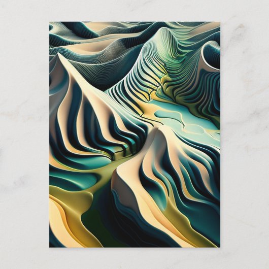 Topographic Currents ポストカード (正面)