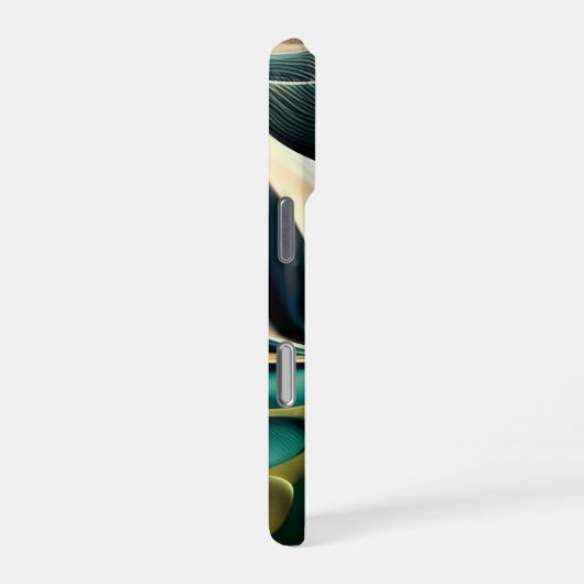 Topographic Currents iPhoneケース (右側面)