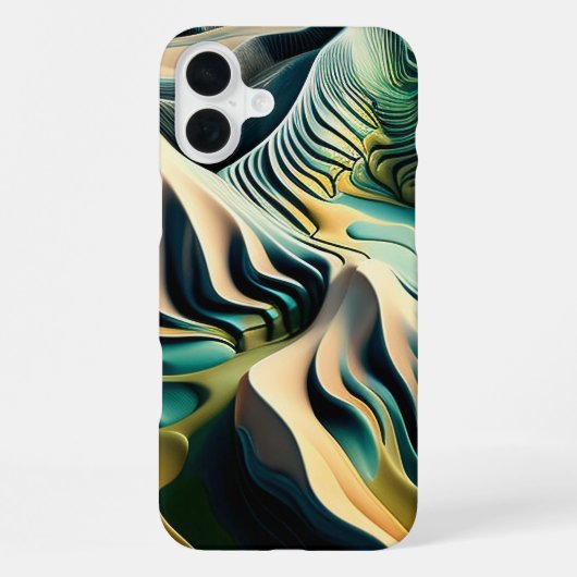 Topographic Currents iPhoneケース (裏面)