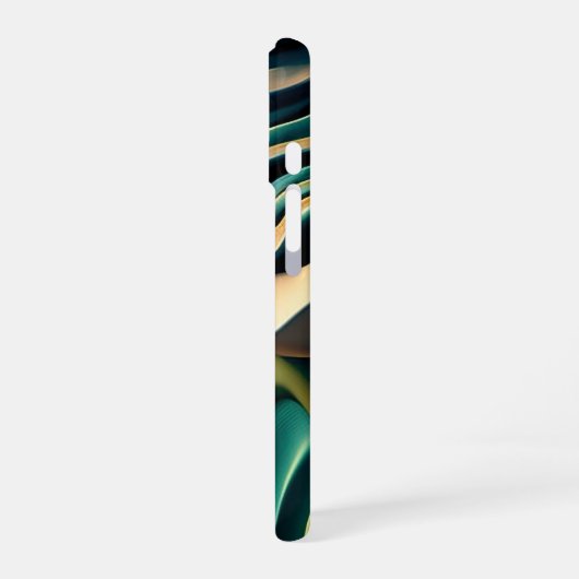 Topographic Currents iPhone 16ケース (左側面)