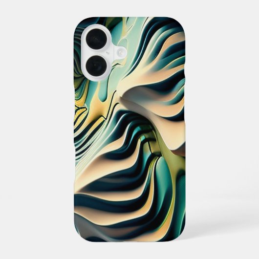 Topographic Currents iPhone 16ケース (裏面)