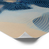 Topographic Mind Flow Colorful Profile ポスター (角)