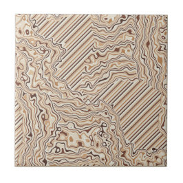 Topographic Warm Neutrals Ceramic Tile タイル