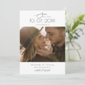 Topographyモダンの結婚写真 セーブザデート (スタンド正面)