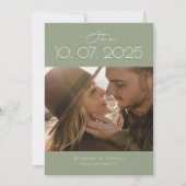 Topography Sageモダンの写結婚真 セーブザデート (正面)