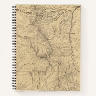 Topography TruckeeDonner Pass Region(カリフォルニア) ノートブック