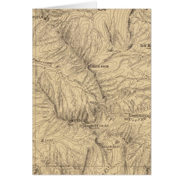 Topography TruckeeDonner Pass Region, California (正面)