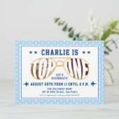 TopOneファイターパイロットをテーマにした第1誕生日 招待状 (スタンド正面)