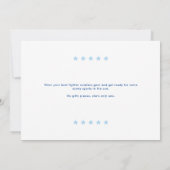 TopOneファイターパイロットをテーマにした第1誕生日 招待状 (裏面)