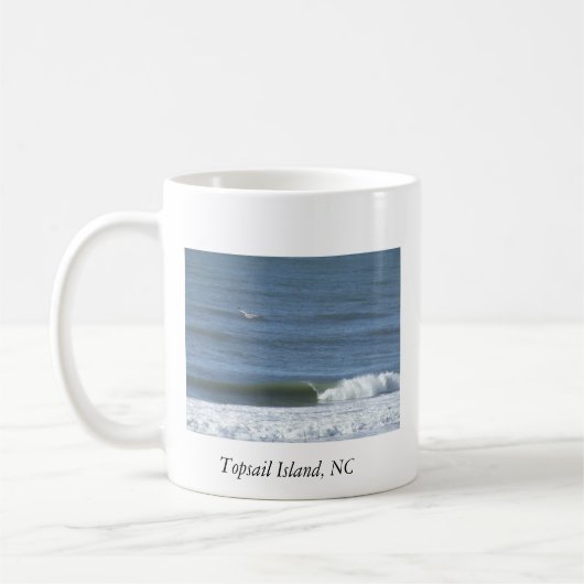 Topsailの島、NCのコーヒー・マグ コーヒーマグカップ (左)