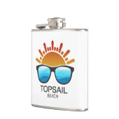 Topsail Beach North Carolina Sunglasses フラスク (左)