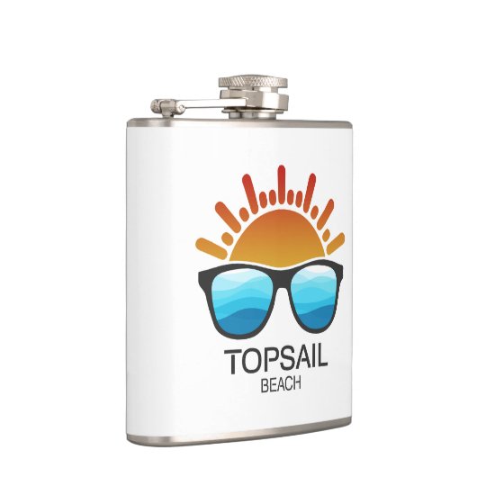 Topsail Beach North Carolina Sunglasses フラスク (右)