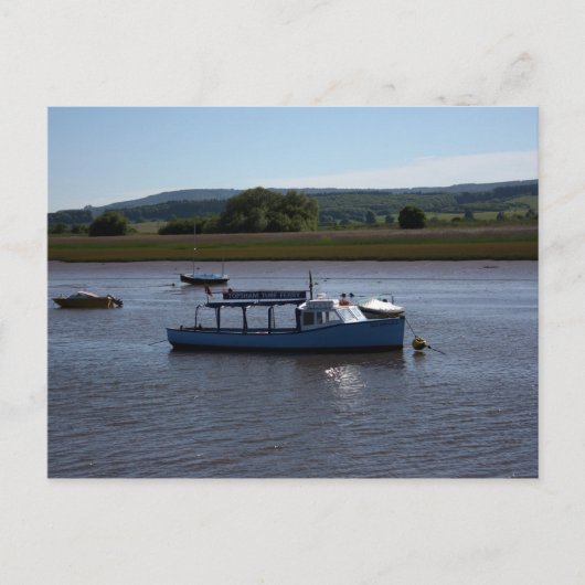 Topsham Turfフェリー, Topsham, Devon, UK ポストカード (正面)