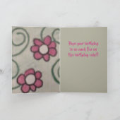 Topsyタービーお洒落お誕生日ケーキカード カード (内部)