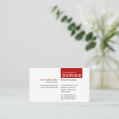 TopTag大学-ルビー色の赤 名刺 (スタンド正面)