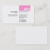 TopTag – ピンク 名刺 (正面/裏面)