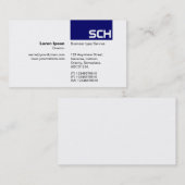 TopTag -深い海軍 名刺 (正面/裏面)