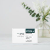 TopTag University – ダークグリーン 名刺 (スタンド正面)