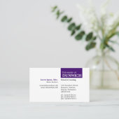 TopTag University -深い紫 名刺 (スタンド正面)