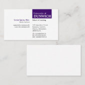 TopTag University -深い紫 名刺 (正面/裏面)