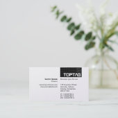 TopTag v2 – トーンコーナー – グレー 名刺 (スタンド正面)