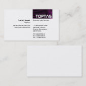 TopTag v2 – トーンコーナー – マゼンタ 名刺 (正面/裏面)