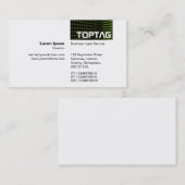 TopTag v2 – トーンコーナー – 緑 名刺 (正面/裏面)