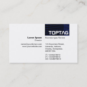TopTag v2 – トーンコーナー – 青II 名刺