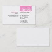 TopTag v2 – ピンク 名刺 (正面/裏面)