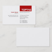 TopTag v2 - Ruby Red 名刺 (正面/裏面)