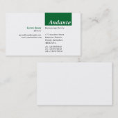 TopTag v3 – 森林（緑） 名刺 (正面/裏面)