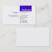 TopTag v3 -深い青 名刺 (正面/裏面)