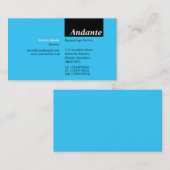 TopTag v3 – 空の青と黒 名刺 (正面/裏面)