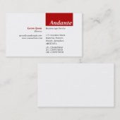 TopTag v3 - Ruby Red 名刺 (正面/裏面)