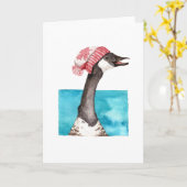 Toqueのカナダの幸せなガチョウ カード (黄色い花)