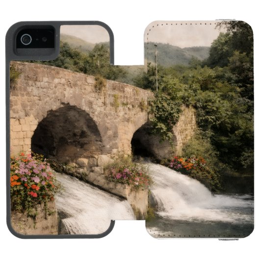 toque relajante a tu hogar incipio iPhoneウォレットケース (フォリオ Open)